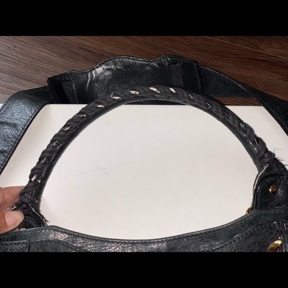 balenciaga city gold hardware